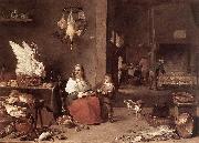 TENIERS, David the Younger Kitchen Scene sg oil painting